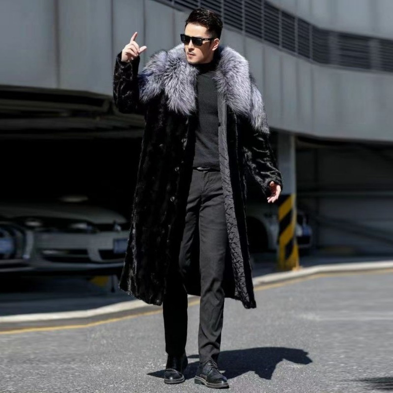 Winter Clothing Brand - Мужское пальто из искусственной норки, зимнее