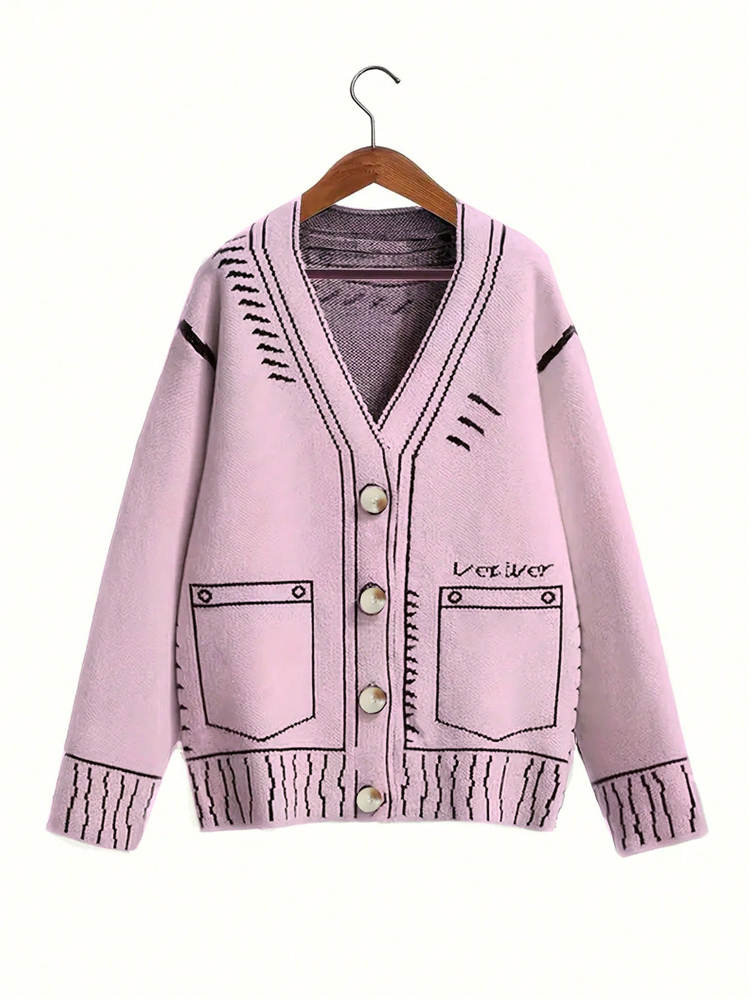 Winter Clothing For Sale - Женский кардиган на пуговицах больших размеров,