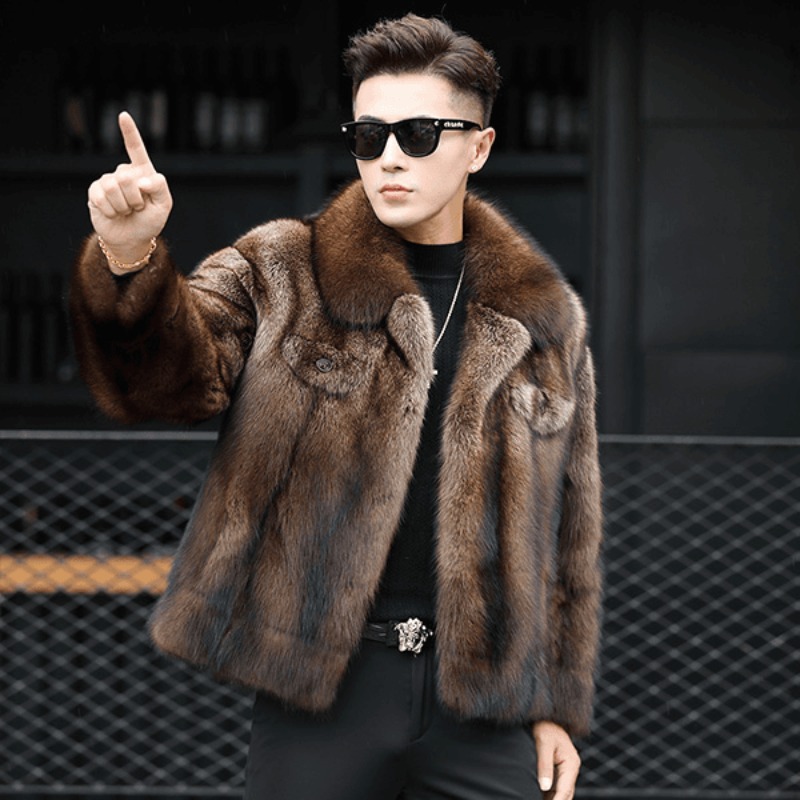 Winter Clothing Brand - Роскошная брендовая мужская норковая шуба, новая