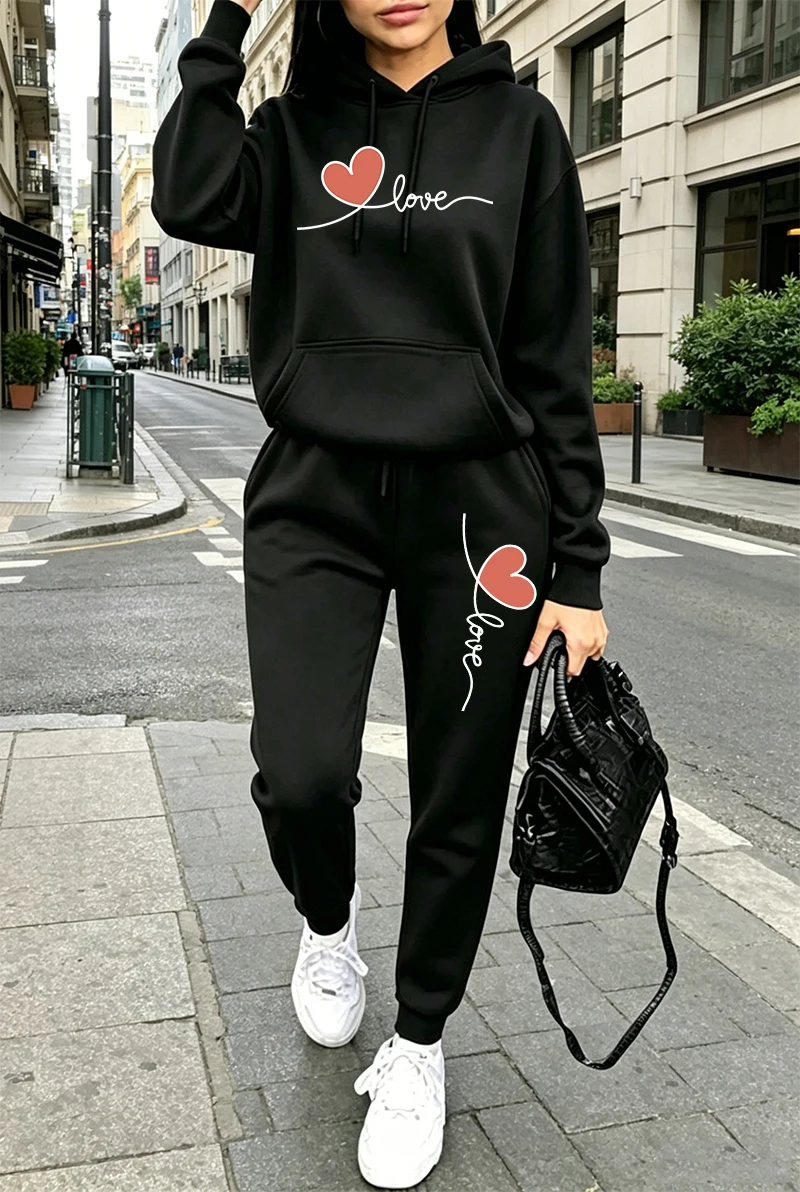 Winter Clothing Usa - Женский спортивный костюм с принтом, повседневные