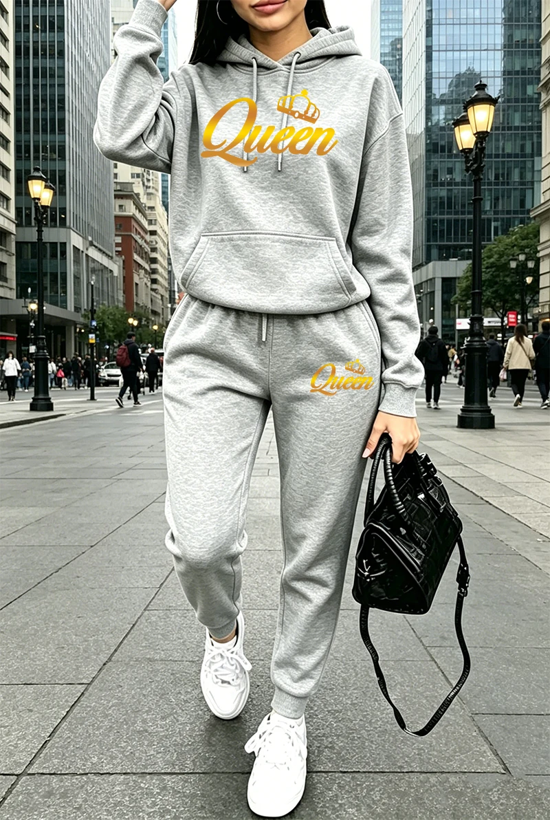 Winter Clothing Sale Women - Осенне-зимние женские комплекты: повседневные худи с