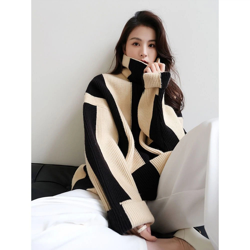 Ленивый стиль, полосатые контр – обзор и цена Winter Clothing Korean